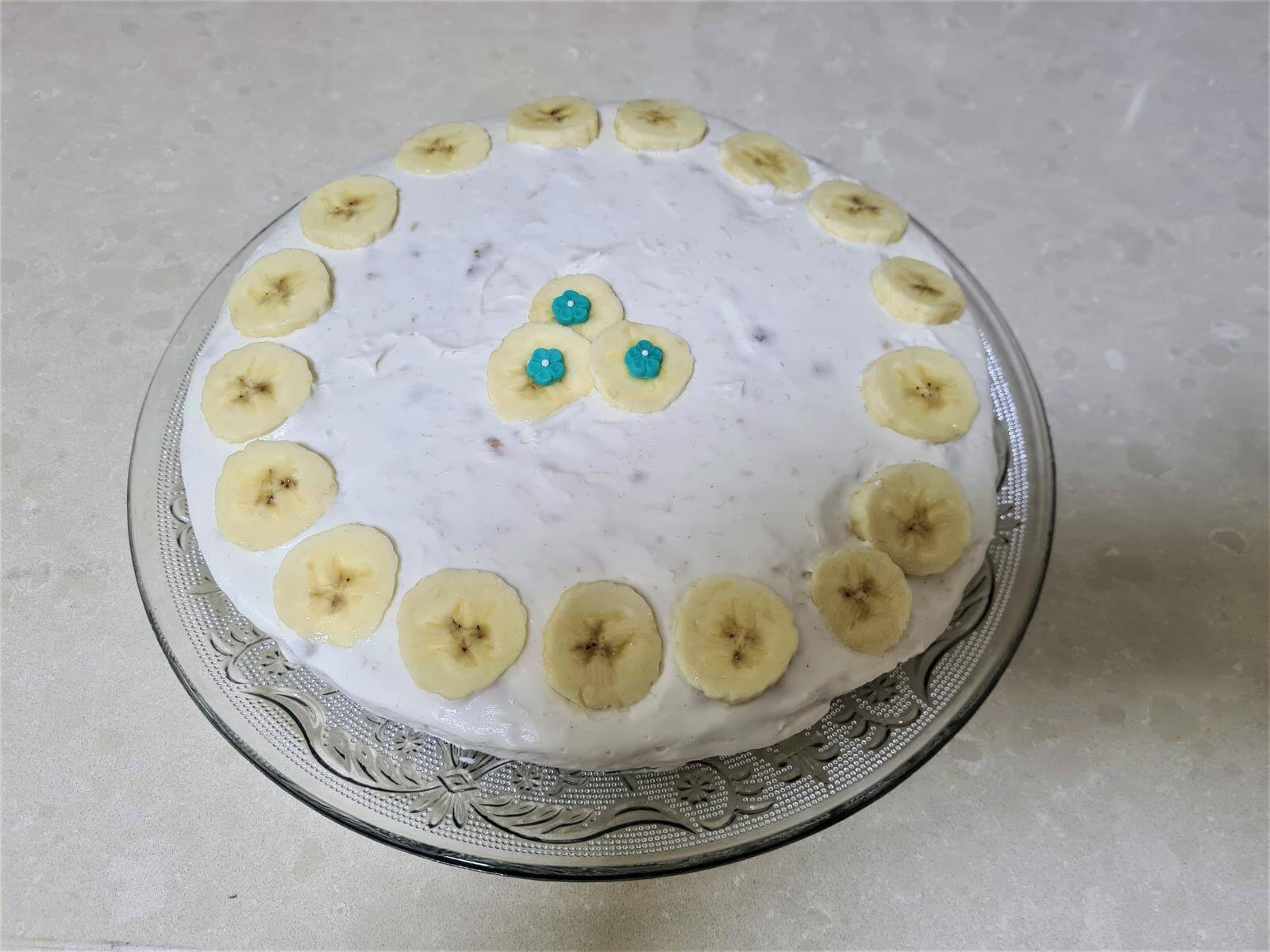 עוגת בננה ללא אפיה
