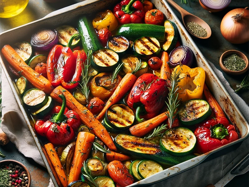 ירקות צלויים בתנור