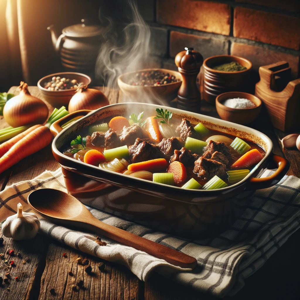 מתכון לקדירת בשר בתנור עם ירקות
