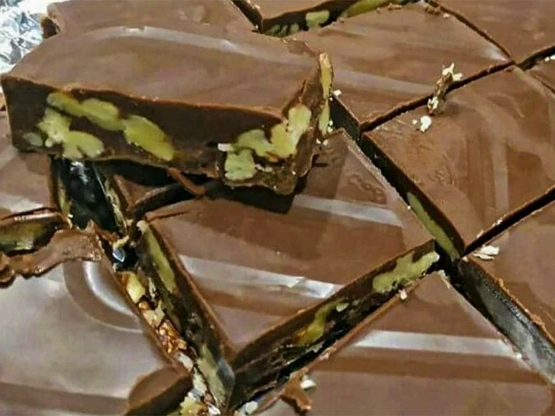 חטיף שוקולד עם אגוזים מתכון נדיר