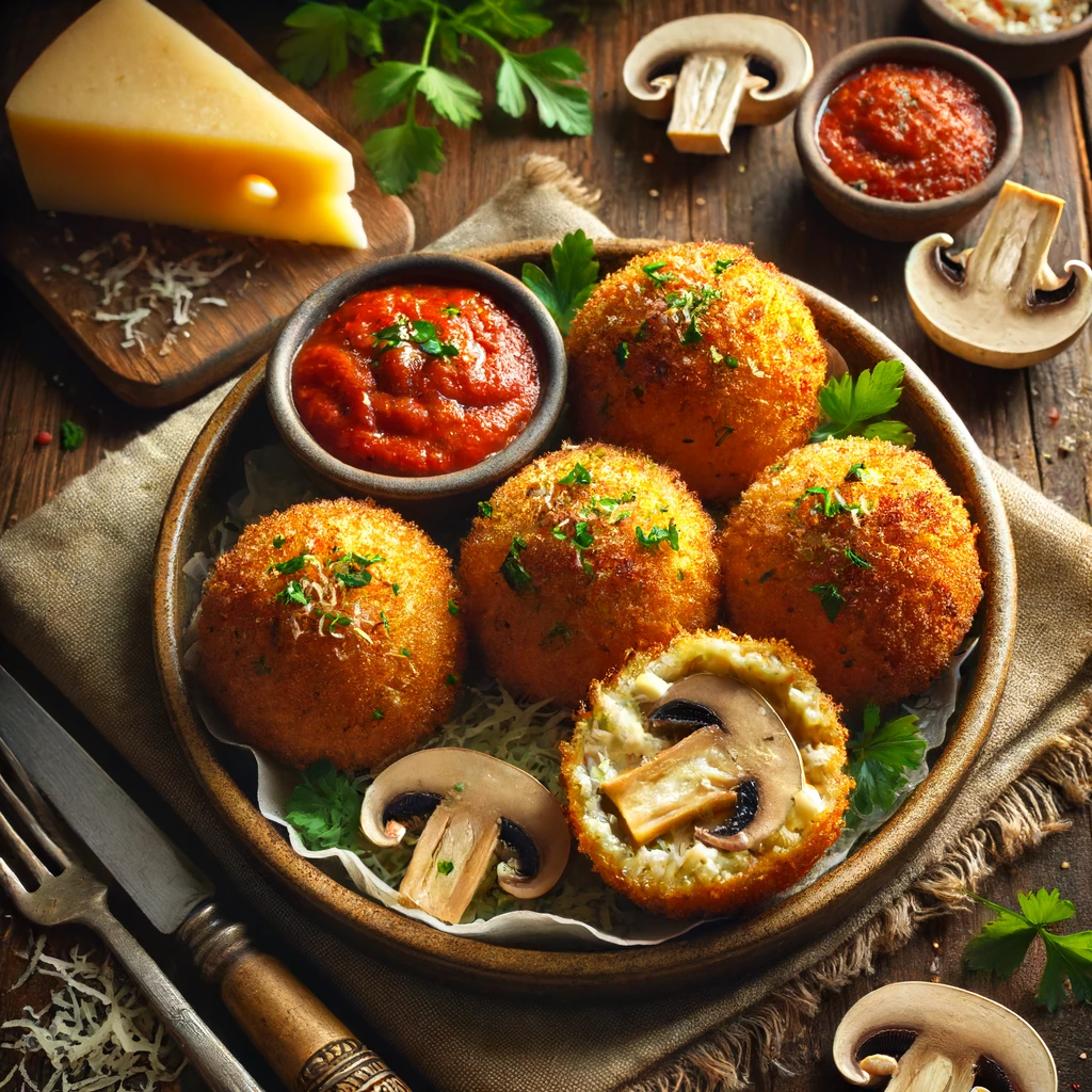 ארנצ'יני גבינות ופטריות מעלף – הנשנוש המושלם