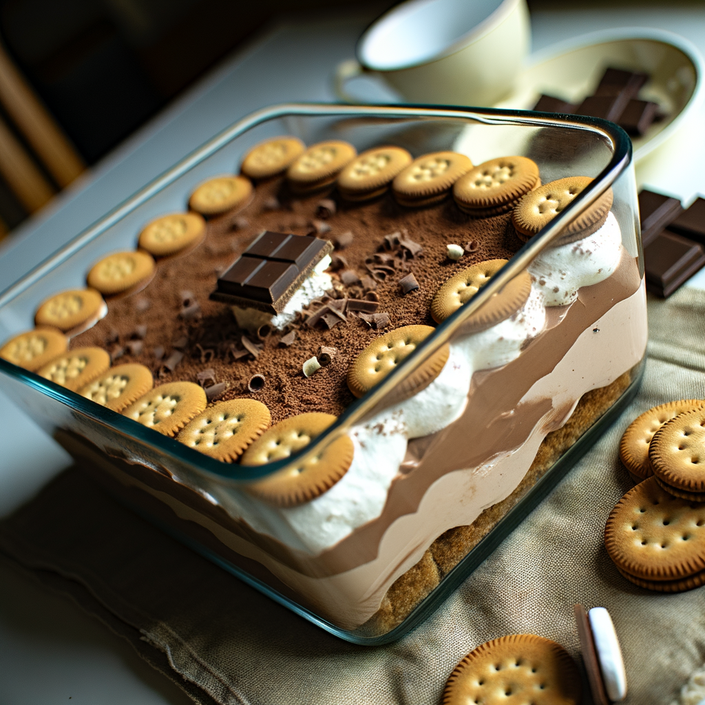 עוגת קרמבו עם אינסטנט פודינג שוקולד שאי אפשר להפסיק