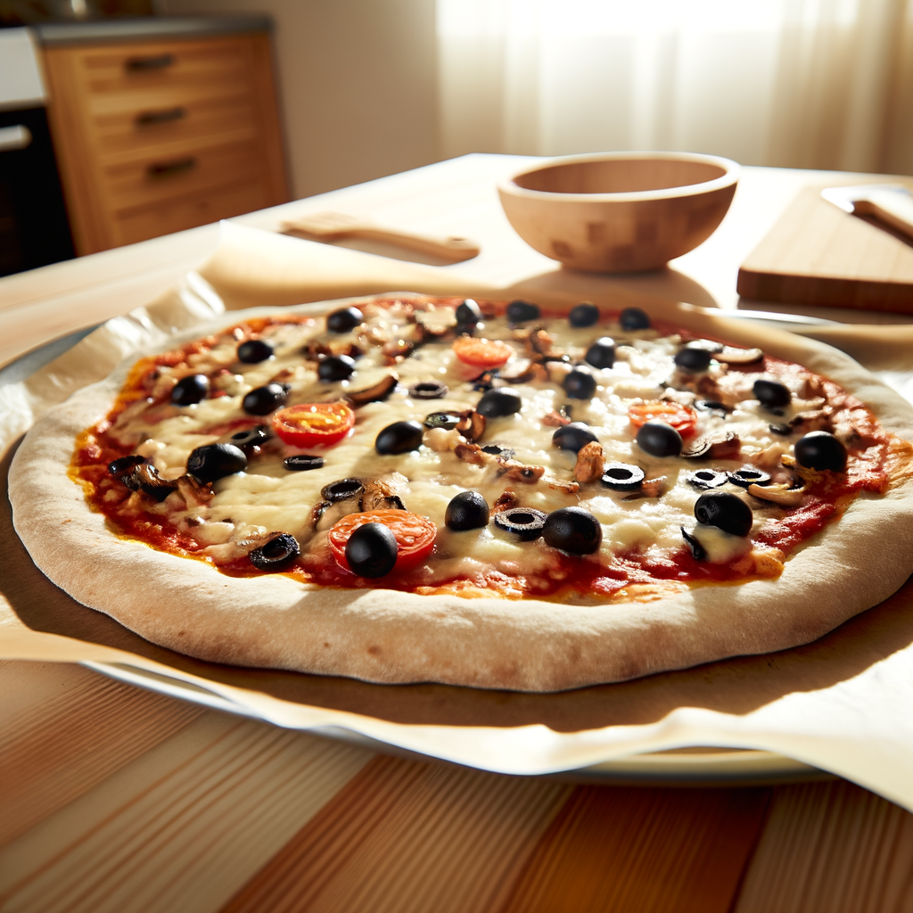 פיצה מקמח מלא ב-10 דקות קריספית וטעימה בטירוף