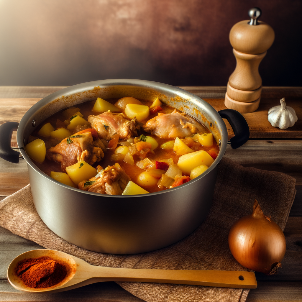 תבשיל פרגיות ותפוחי אדמה בסיר אחת טעימה