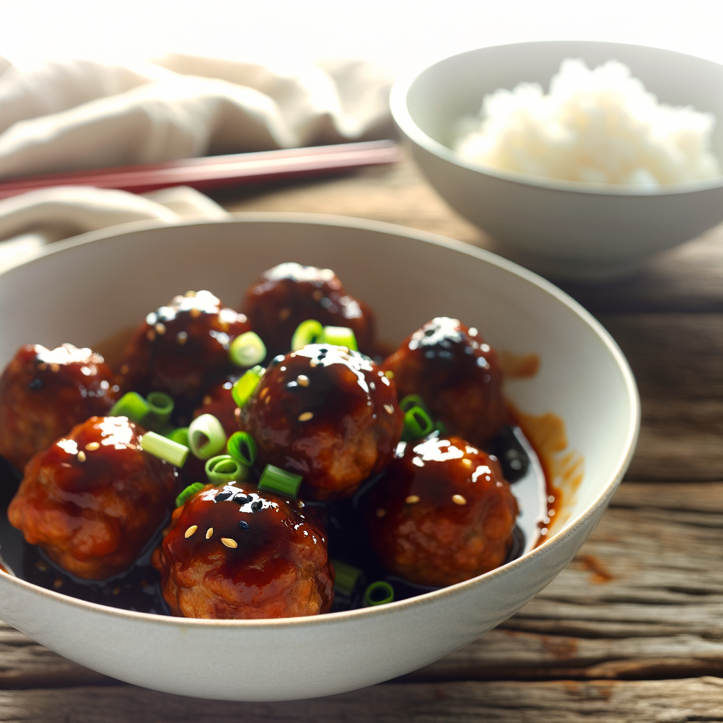 כדורי בשר עסיסיים ברוטב חמוץ מתוק בסגנון אהרוני