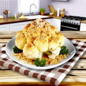 טוויסט מפתיע: כרובית אפויה עם פירורי לחם פריכים