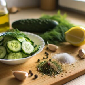 סלט מלפפונים ושמיר מרענן ב-10 דקות בלבד!