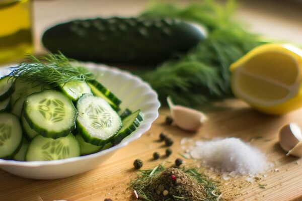 סלט מלפפונים ושמיר מרענן ב-10 דקות בלבד!