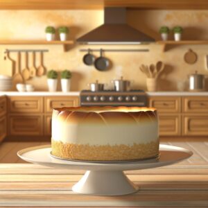 עוגת גבינה אפויה גבוהה ומרשימה כמו בקונדיטוריה